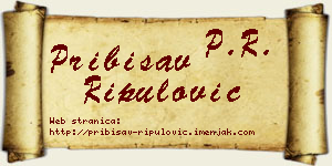 Pribisav Ripulović vizit kartica
